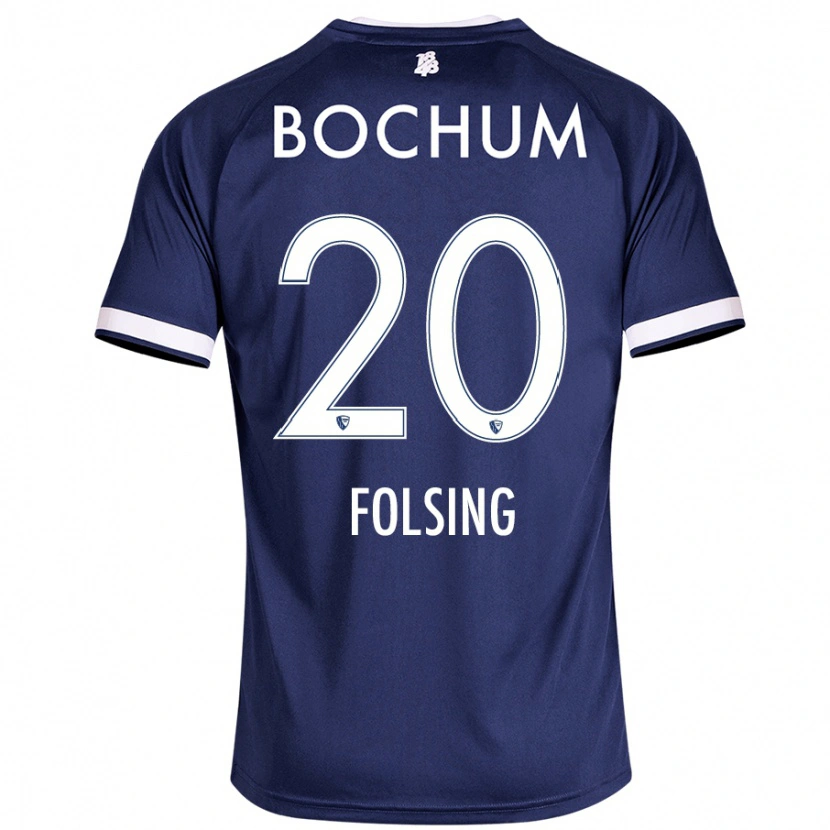 Danxen Mujer Camiseta Amelie Fölsing #20 Azul Oscuro 1ª Equipación 2024/25 La Camisa