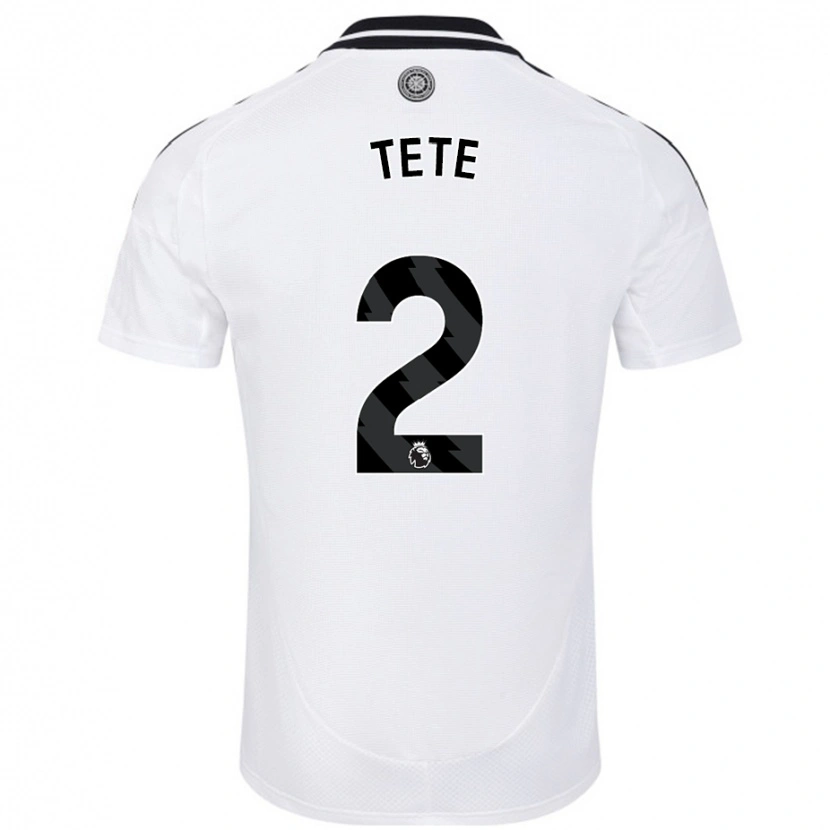 Danxen Mujer Camiseta Kenny Tete #2 Blanco 1ª Equipación 2024/25 La Camisa