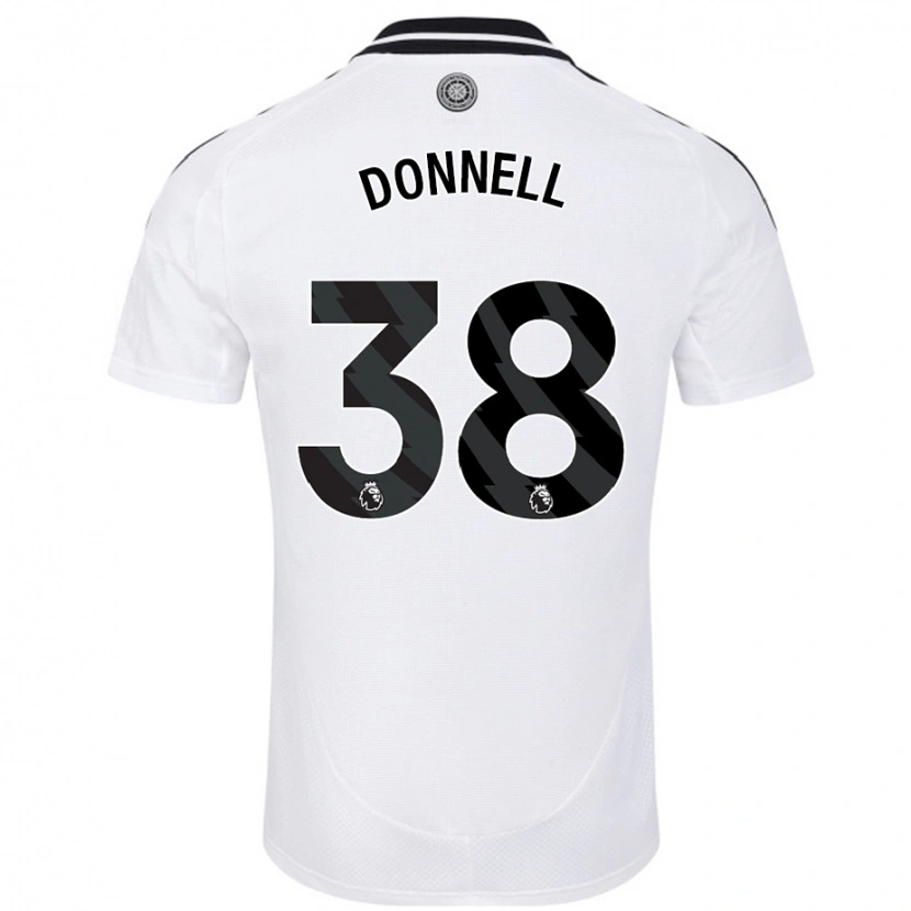 Danxen Mujer Camiseta Chris Donnell #38 Blanco 1ª Equipación 2024/25 La Camisa