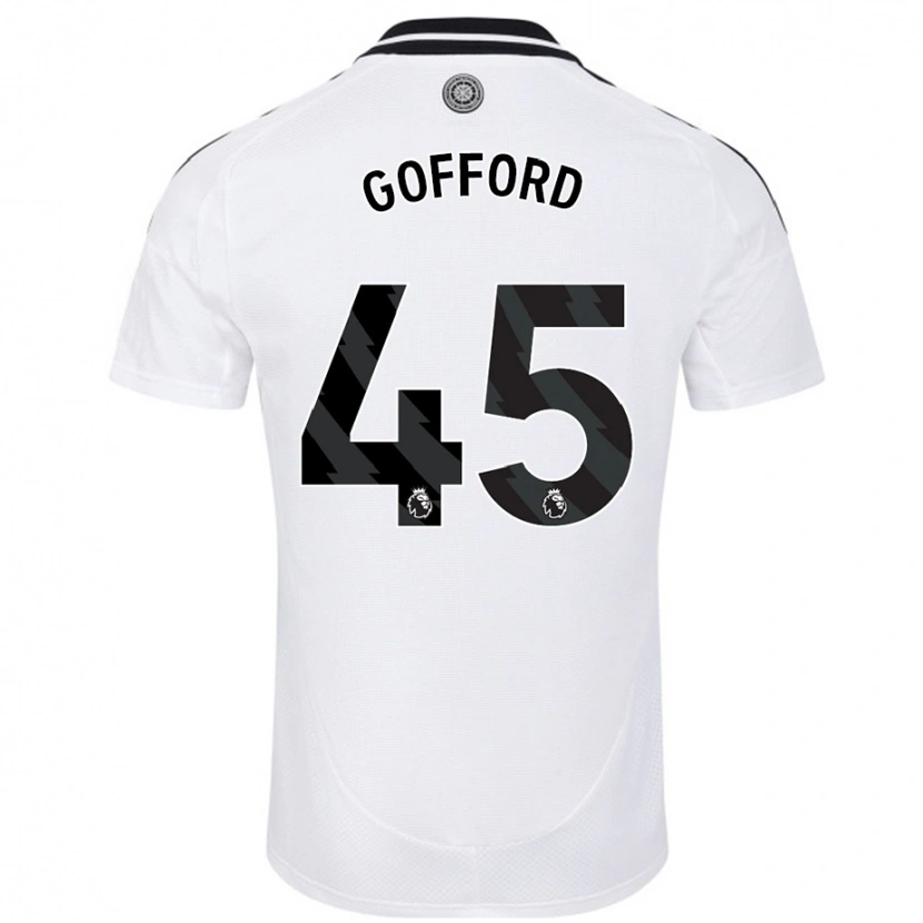 Danxen Mujer Camiseta Oliver Gofford #45 Blanco 1ª Equipación 2024/25 La Camisa