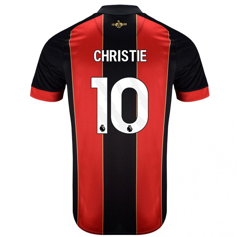 Danxen Mujer Camiseta Ryan Christie #10 Rojo Negro 1ª Equipación 2024/25 La Camisa