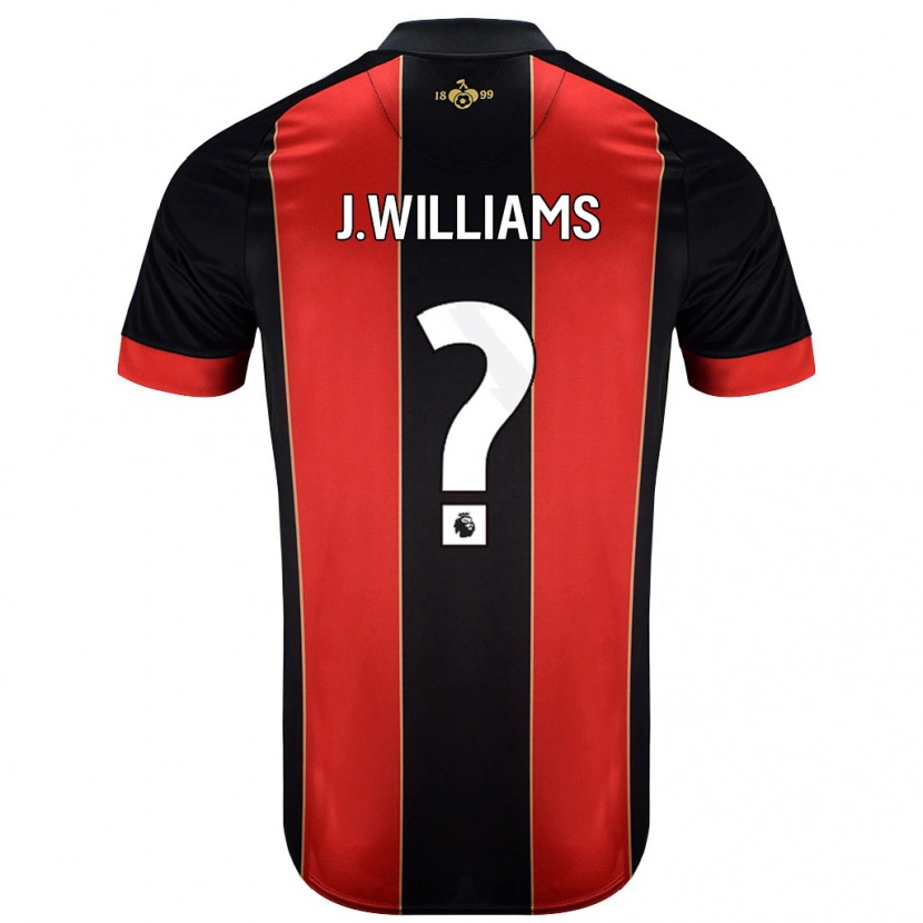 Danxen Mujer Camiseta Jay Williams #0 Rojo Negro 1ª Equipación 2024/25 La Camisa