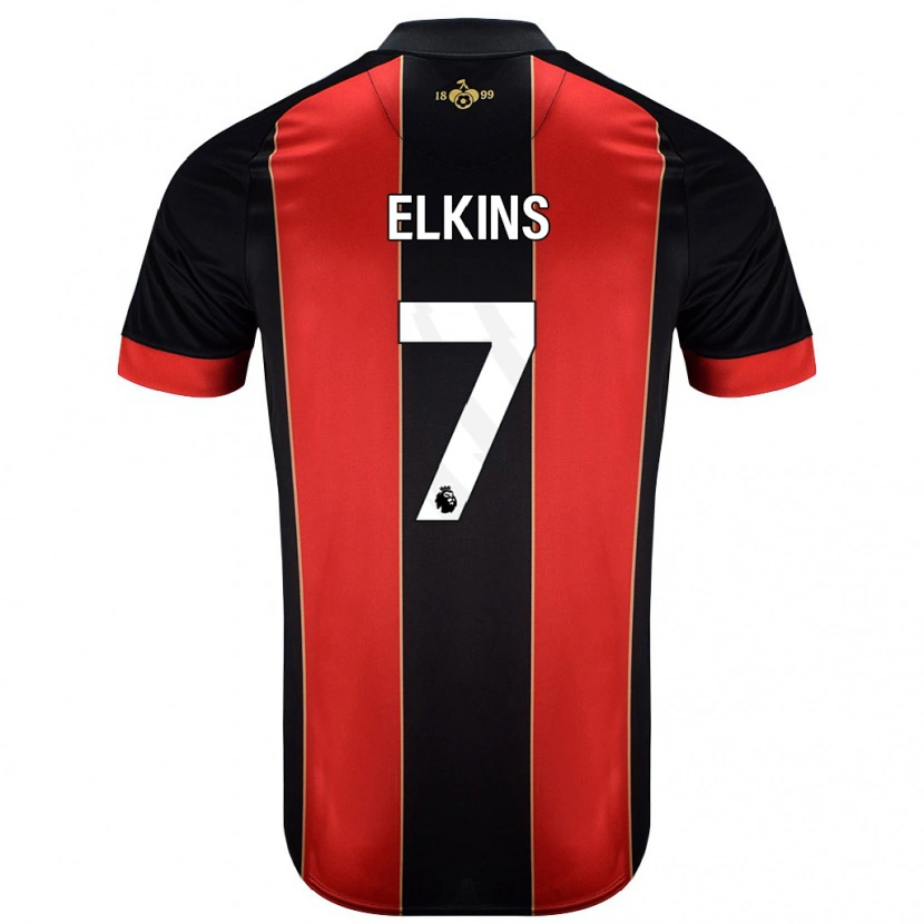Danxen Mujer Camiseta Elle Elkins #7 Rojo Negro 1ª Equipación 2024/25 La Camisa