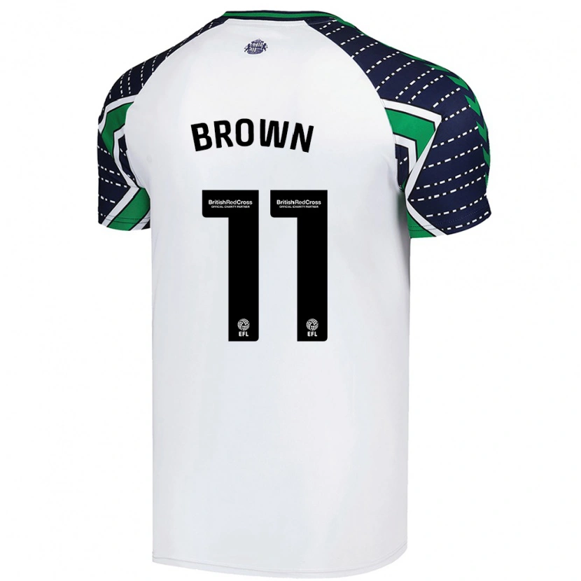 Danxen Mujer Camiseta Jessica Brown #11 Blanco 2ª Equipación 2024/25 La Camisa