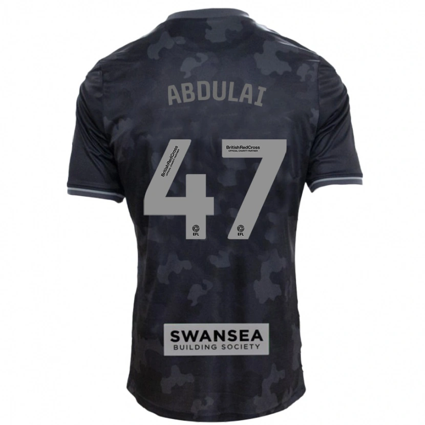 Danxen Mujer Camiseta Azeem Abdulai #47 Negro 2ª Equipación 2024/25 La Camisa