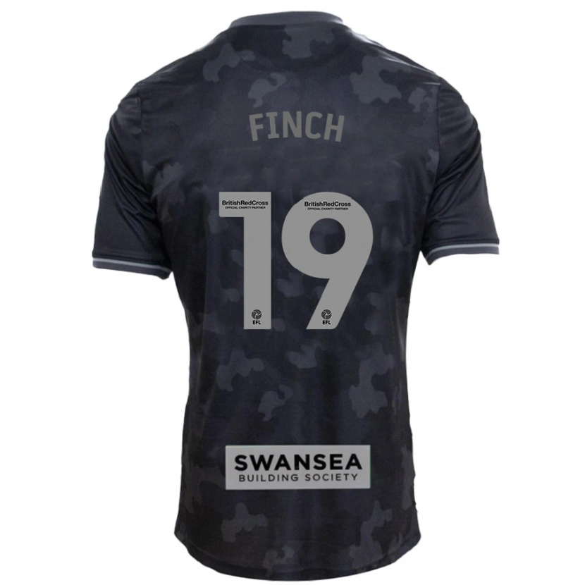 Danxen Mujer Camiseta Lucy Finch #19 Negro 2ª Equipación 2024/25 La Camisa