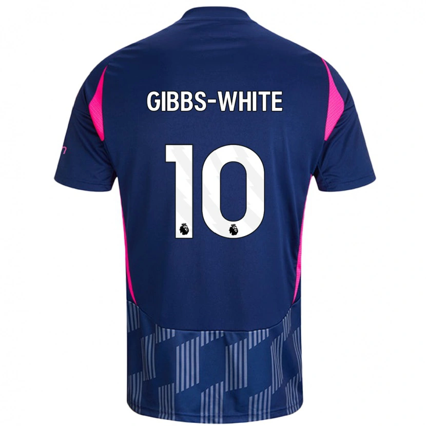 Danxen Mujer Camiseta Morgan Gibbs-White #10 Azul Real Rosa 2ª Equipación 2024/25 La Camisa