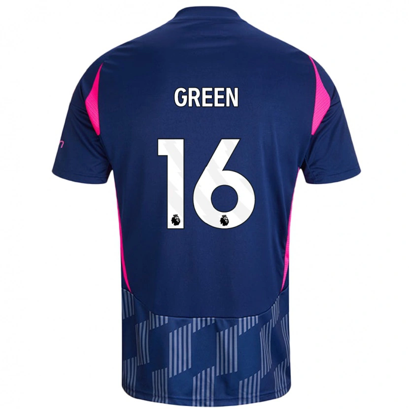 Danxen Mujer Camiseta Mollie Green #16 Azul Real Rosa 2ª Equipación 2024/25 La Camisa
