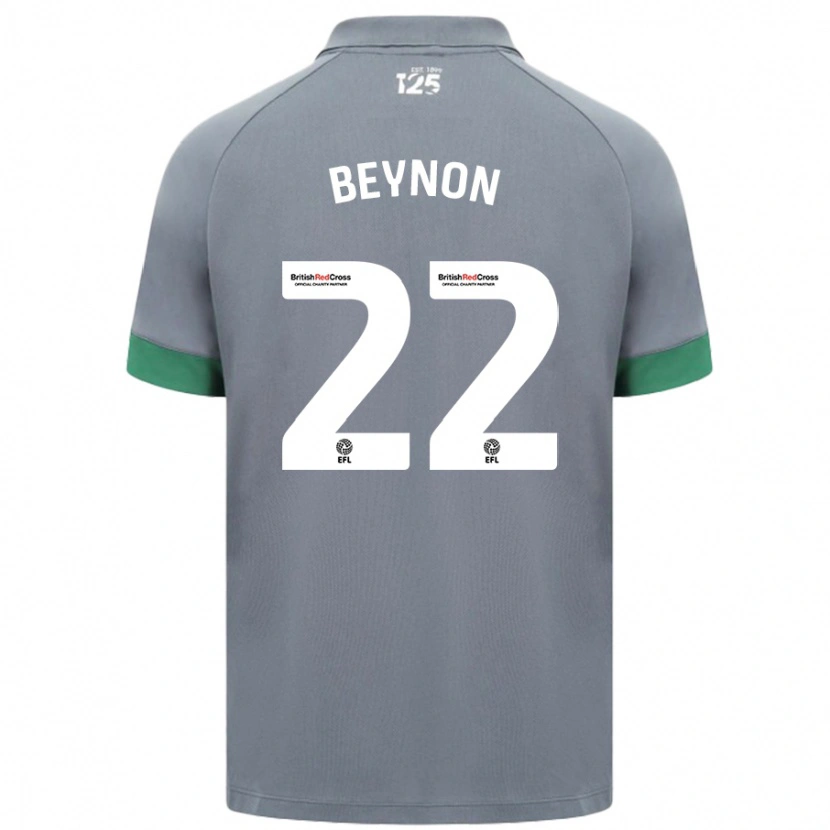 Danxen Mujer Camiseta Emma Beynon #22 Gris Oscuro 2ª Equipación 2024/25 La Camisa