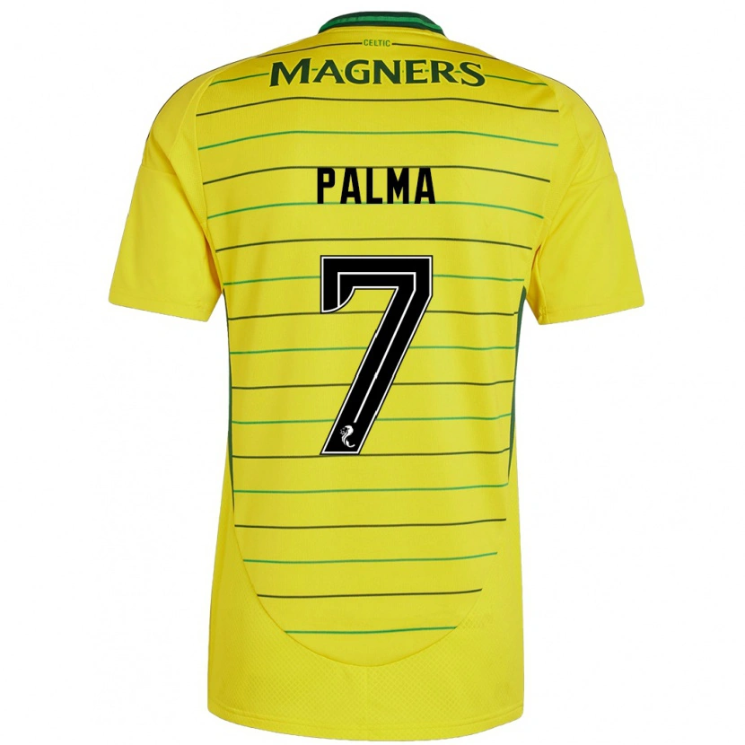 Danxen Mujer Camiseta Luis Palma #7 Amarillo 2ª Equipación 2024/25 La Camisa