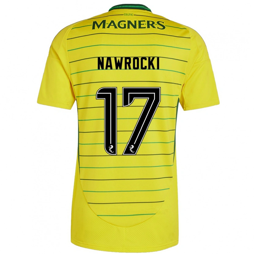 Danxen Mujer Camiseta Maik Nawrocki #17 Amarillo 2ª Equipación 2024/25 La Camisa