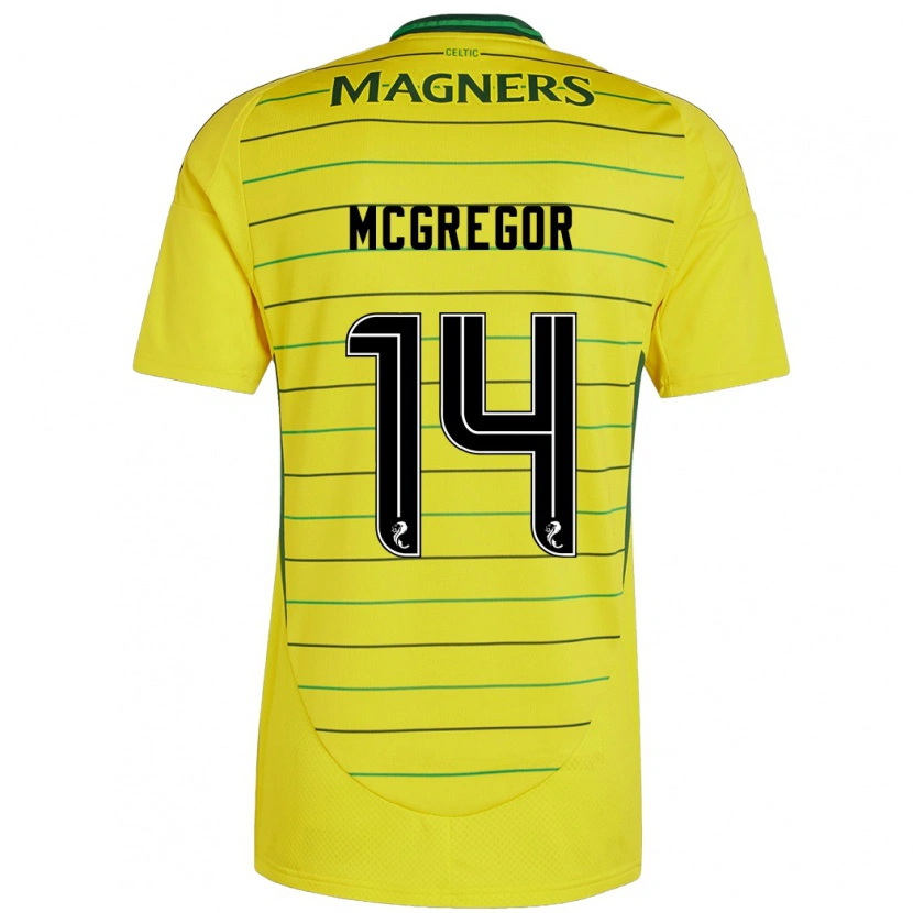 Danxen Mujer Camiseta Shannon Mcgregor #14 Amarillo 2ª Equipación 2024/25 La Camisa