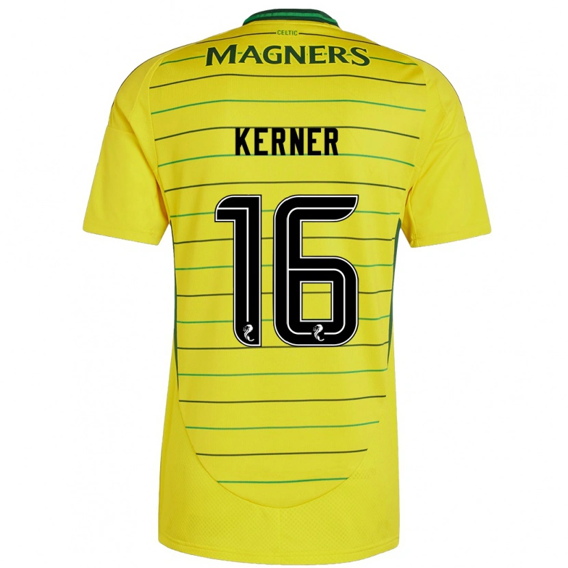 Danxen Mujer Camiseta Hana Kerner #16 Amarillo 2ª Equipación 2024/25 La Camisa