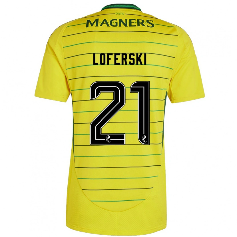 Danxen Mujer Camiseta Kit Loferski #21 Amarillo 2ª Equipación 2024/25 La Camisa