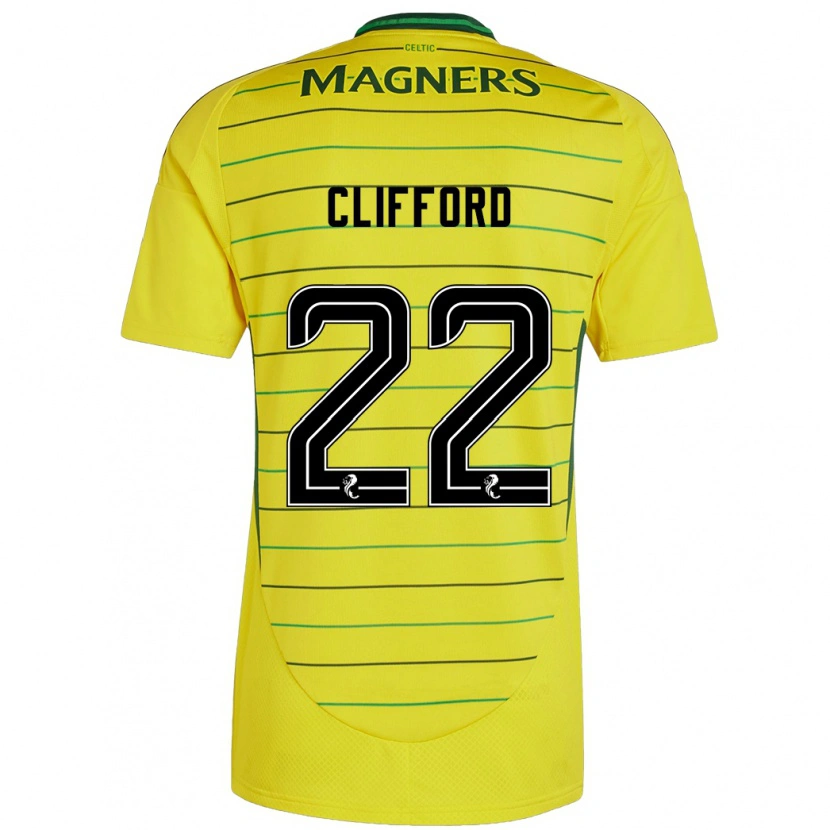 Danxen Mujer Camiseta Lucy Ashworth-Clifford #22 Amarillo 2ª Equipación 2024/25 La Camisa