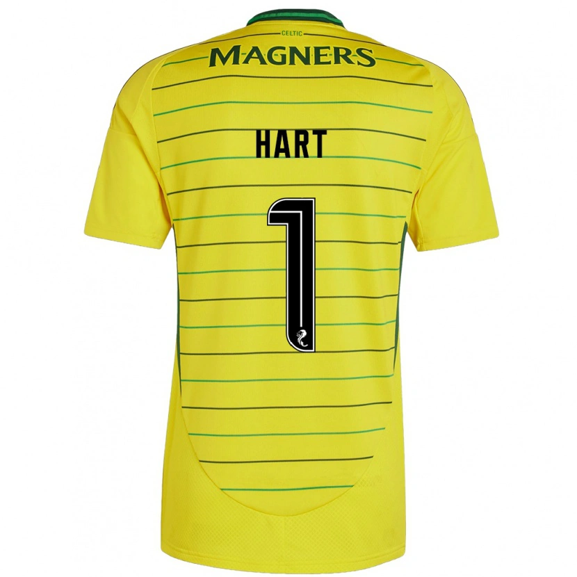 Danxen Mujer Camiseta Joe Hart #1 Amarillo 2ª Equipación 2024/25 La Camisa