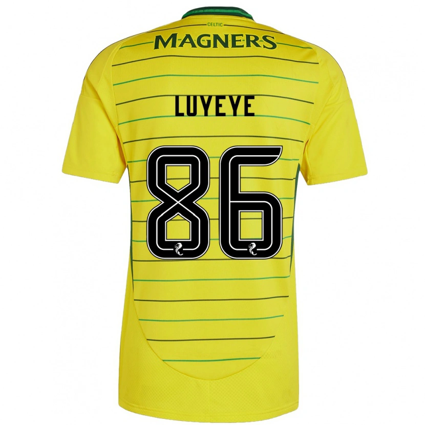 Danxen Mujer Camiseta Benny-Jackson Luyeye #86 Amarillo 2ª Equipación 2024/25 La Camisa