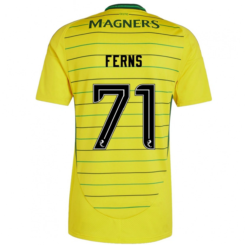 Danxen Mujer Camiseta Abbie Ferns #71 Amarillo 2ª Equipación 2024/25 La Camisa