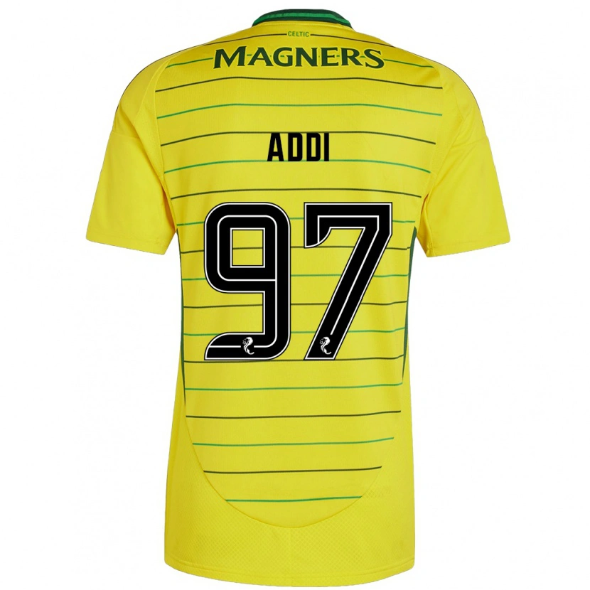 Danxen Mujer Camiseta Imane Addi #97 Amarillo 2ª Equipación 2024/25 La Camisa