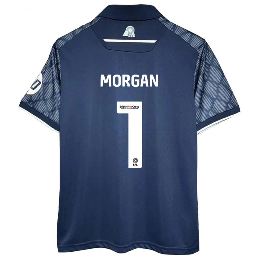 Danxen Mujer Camiseta Delyth Morgan #1 Negro 2ª Equipación 2024/25 La Camisa