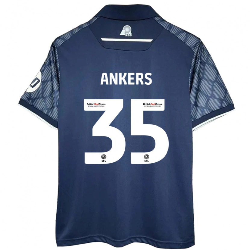 Danxen Mujer Camiseta Chloe Ankers #35 Negro 2ª Equipación 2024/25 La Camisa