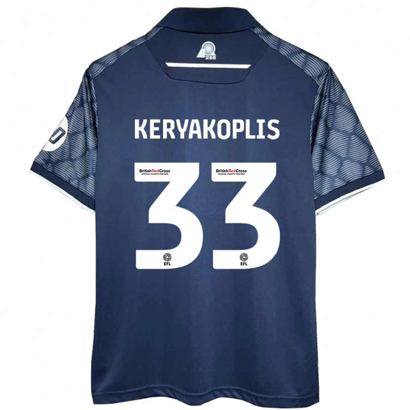 Danxen Mujer Camiseta Hannah Keryakoplis #33 Negro 2ª Equipación 2024/25 La Camisa