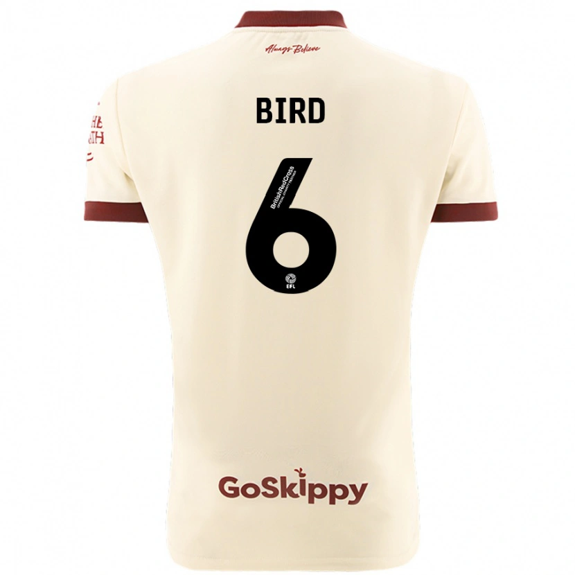 Danxen Mujer Camiseta Max Bird #6 Crema Blanco 2ª Equipación 2024/25 La Camisa