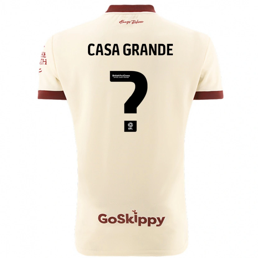 Danxen Mujer Camiseta Josey Casa-Grande #0 Crema Blanco 2ª Equipación 2024/25 La Camisa