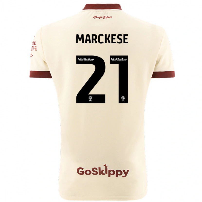 Danxen Mujer Camiseta Kaylan Marckese #21 Crema Blanco 2ª Equipación 2024/25 La Camisa