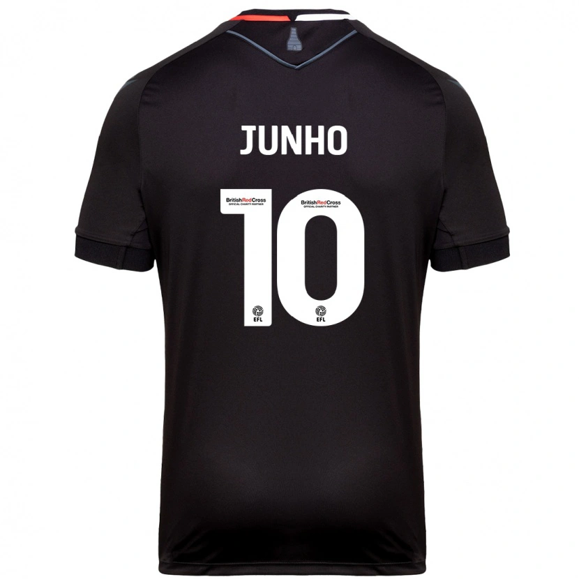 Danxen Mujer Camiseta Jun-Ho Bae #10 Negro 2ª Equipación 2024/25 La Camisa