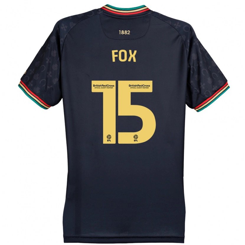 Danxen Mujer Camiseta Morgan Fox #15 Azul Marino Oscuro 2ª Equipación 2024/25 La Camisa