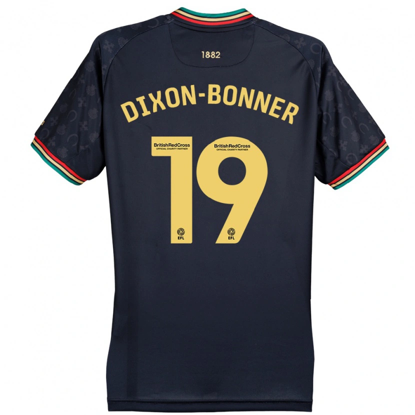 Danxen Mujer Camiseta Elijah Dixon-Bonner #19 Azul Marino Oscuro 2ª Equipación 2024/25 La Camisa