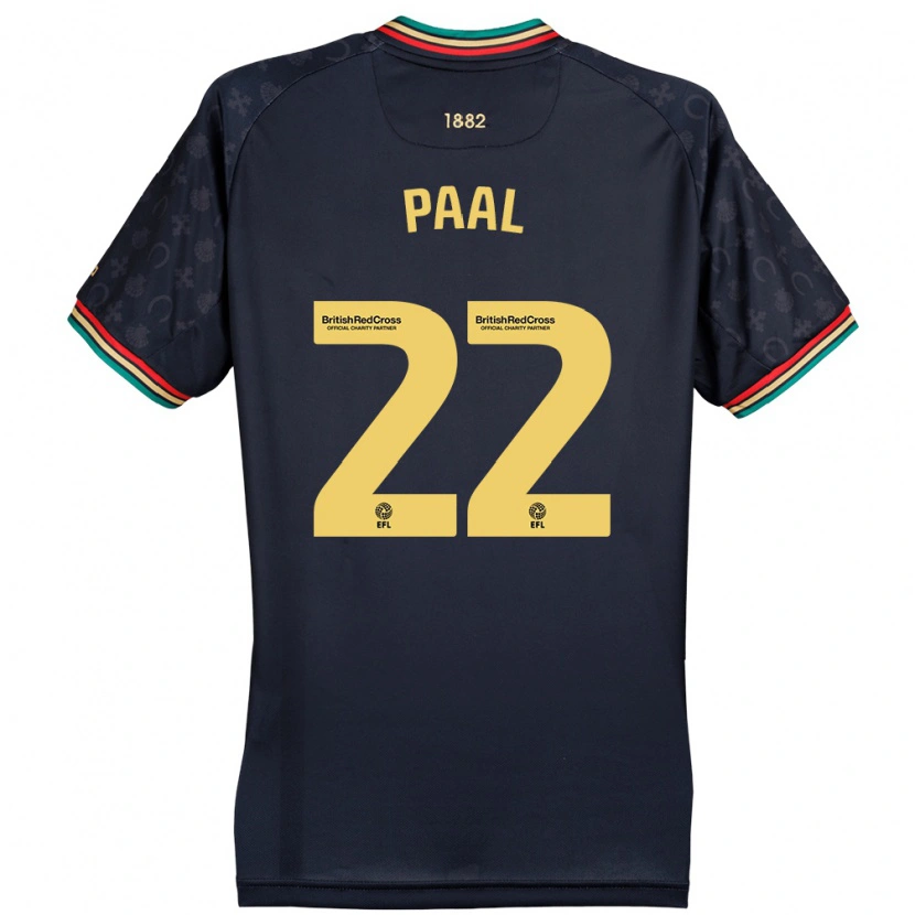 Danxen Mujer Camiseta Kenneth Paal #22 Azul Marino Oscuro 2ª Equipación 2024/25 La Camisa