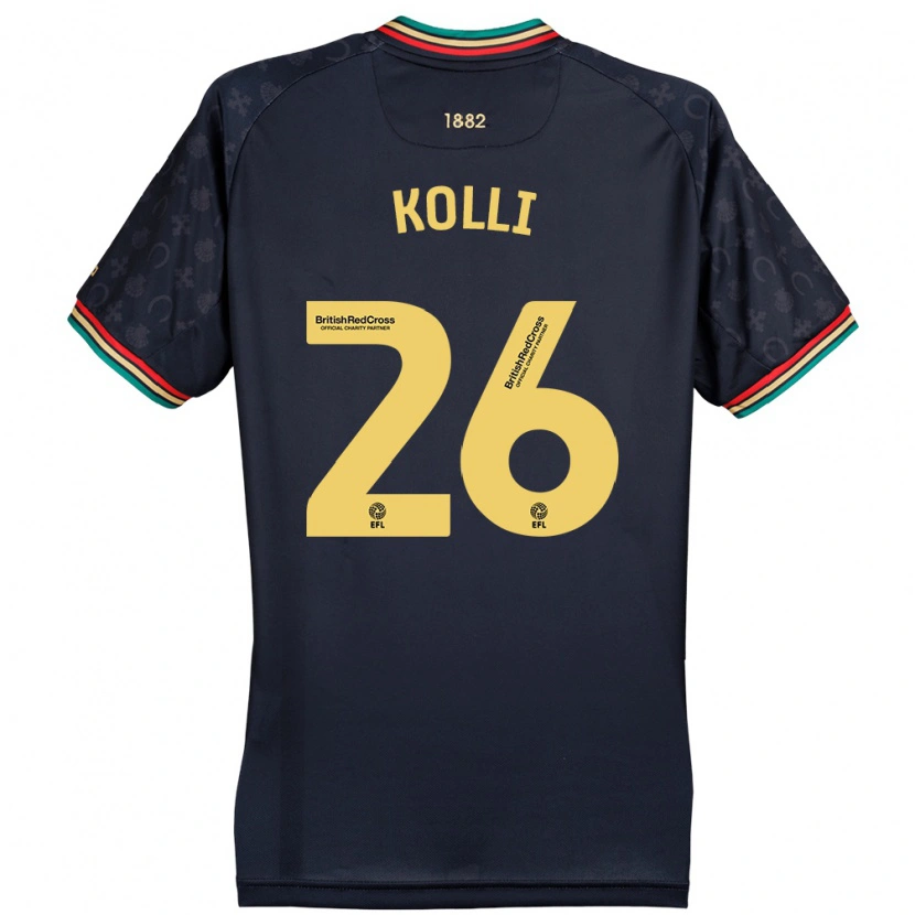 Danxen Mujer Camiseta Rayan Kolli #26 Azul Marino Oscuro 2ª Equipación 2024/25 La Camisa