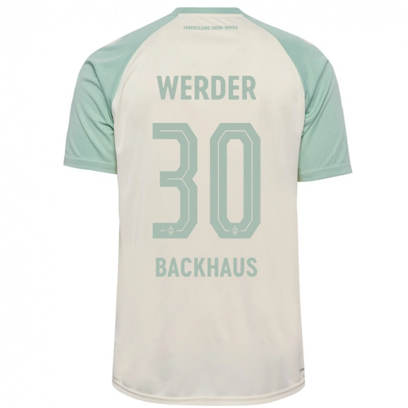 Danxen Mujer Camiseta Mio Backhaus #30 Blanquecino Verde Claro 2ª Equipación 2024/25 La Camisa
