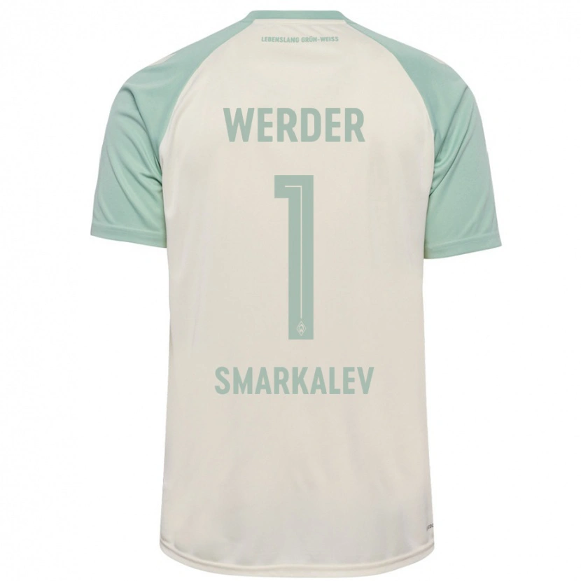 Danxen Mujer Camiseta Stefan Smarkalev #1 Blanquecino Verde Claro 2ª Equipación 2024/25 La Camisa