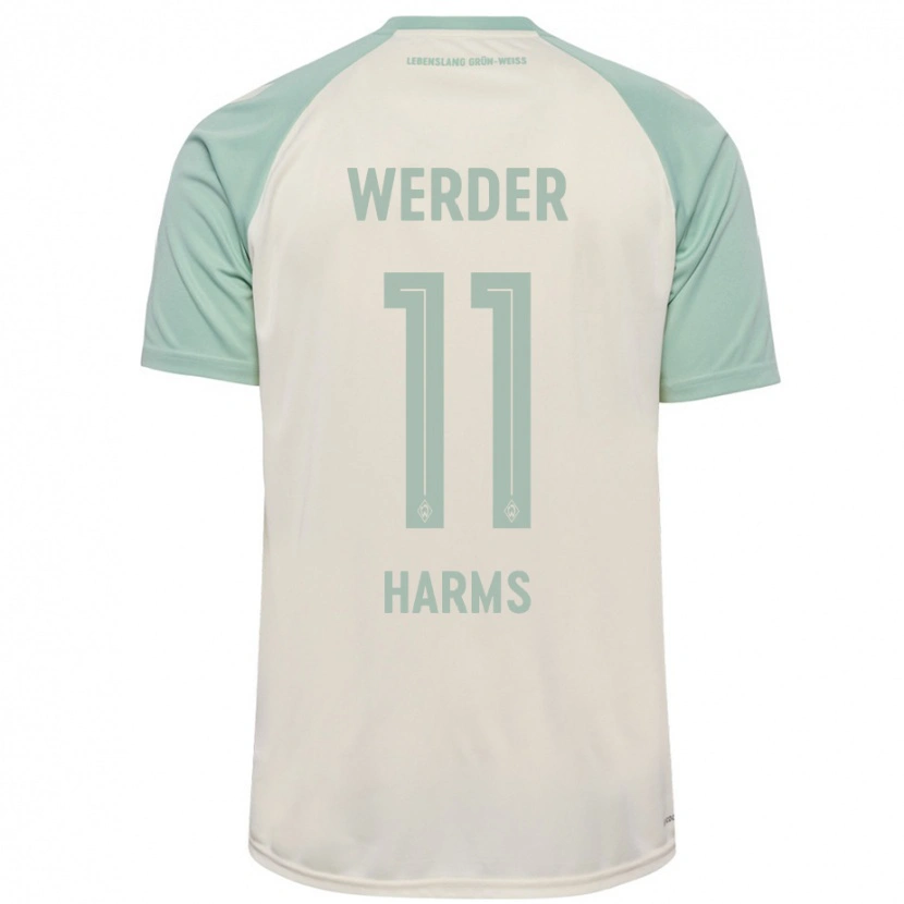 Danxen Mujer Camiseta Noah Harms #11 Blanquecino Verde Claro 2ª Equipación 2024/25 La Camisa