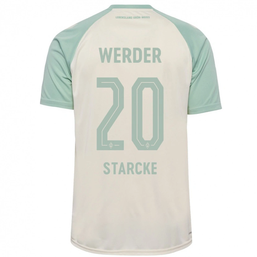 Danxen Mujer Camiseta Bennet Starcke #20 Blanquecino Verde Claro 2ª Equipación 2024/25 La Camisa
