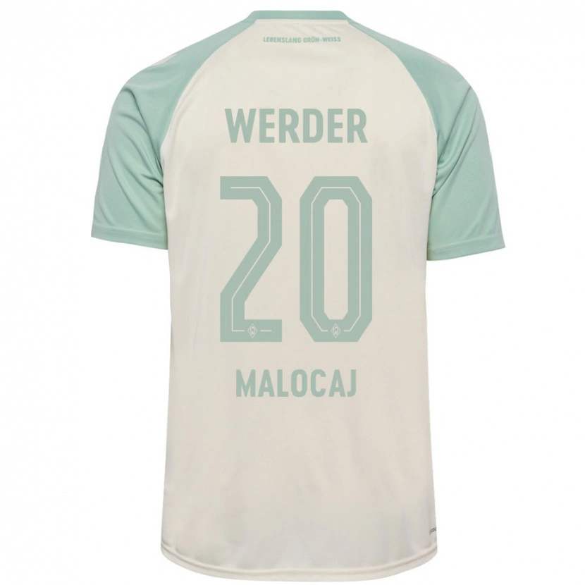 Danxen Mujer Camiseta Edinjo Malocaj #20 Blanquecino Verde Claro 2ª Equipación 2024/25 La Camisa