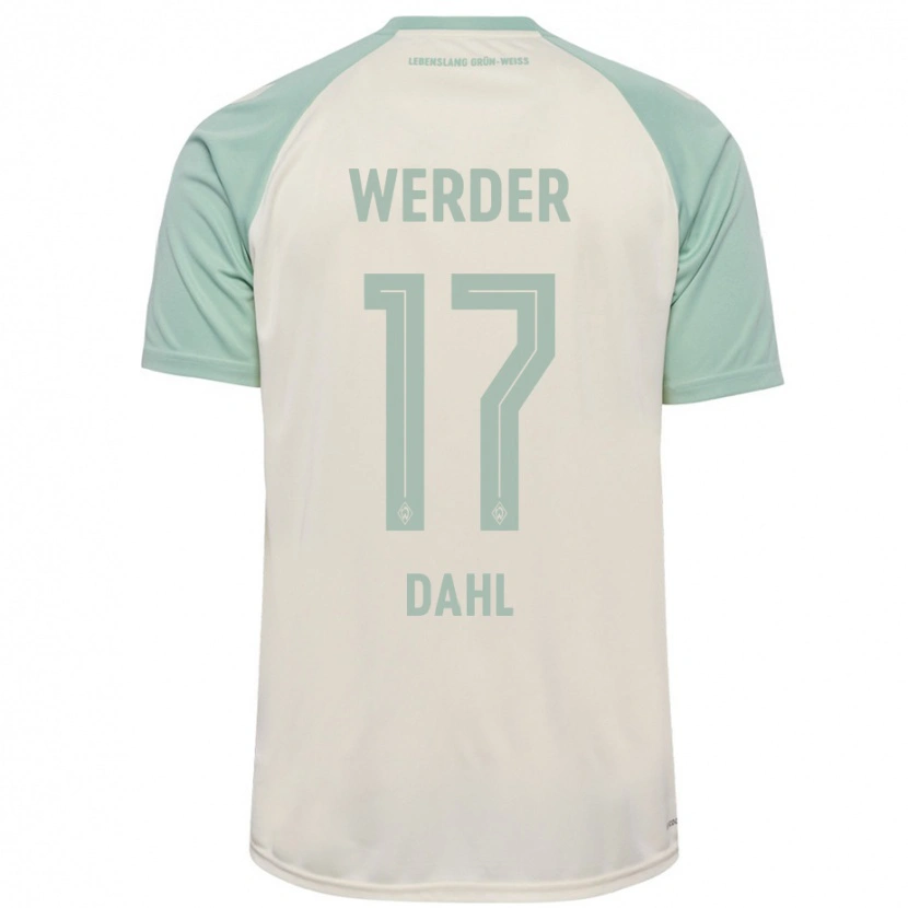 Danxen Mujer Camiseta Amira Dahl #17 Blanquecino Verde Claro 2ª Equipación 2024/25 La Camisa