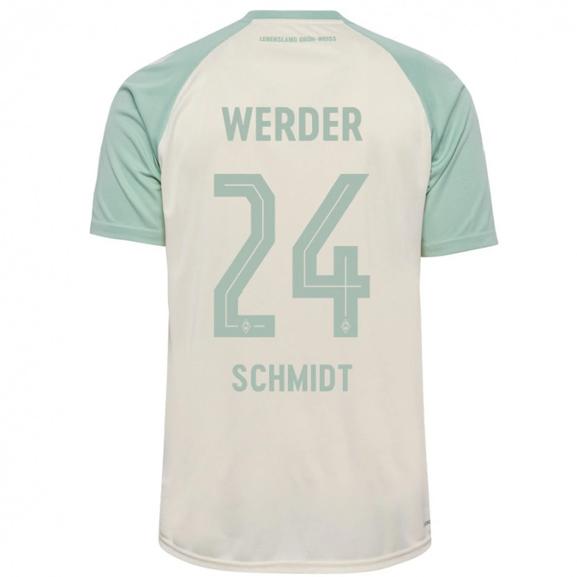 Danxen Mujer Camiseta Lara Schmidt #24 Blanquecino Verde Claro 2ª Equipación 2024/25 La Camisa