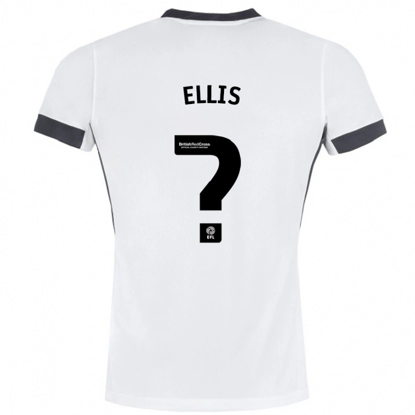 Danxen Mujer Camiseta O'shea Ellis #0 Blanco Negro 2ª Equipación 2024/25 La Camisa