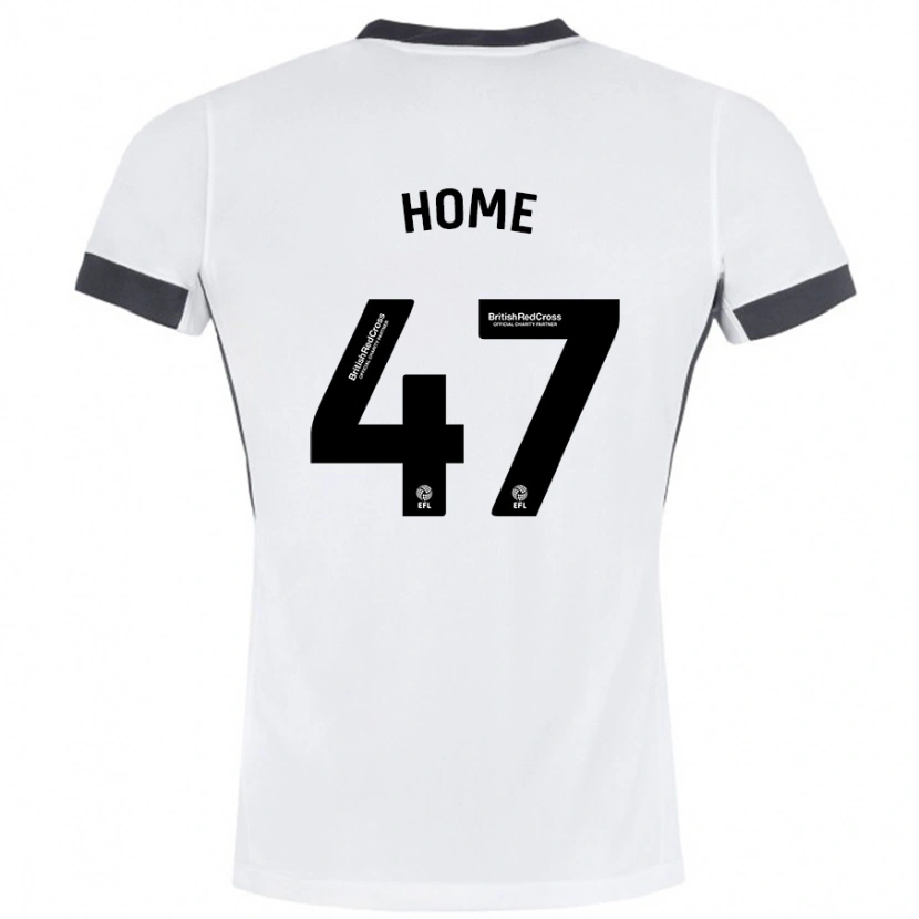 Danxen Mujer Camiseta Josh Home #47 Blanco Negro 2ª Equipación 2024/25 La Camisa