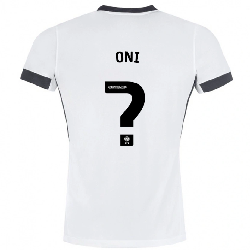 Danxen Mujer Camiseta Ifeoluwa Oni #0 Blanco Negro 2ª Equipación 2024/25 La Camisa