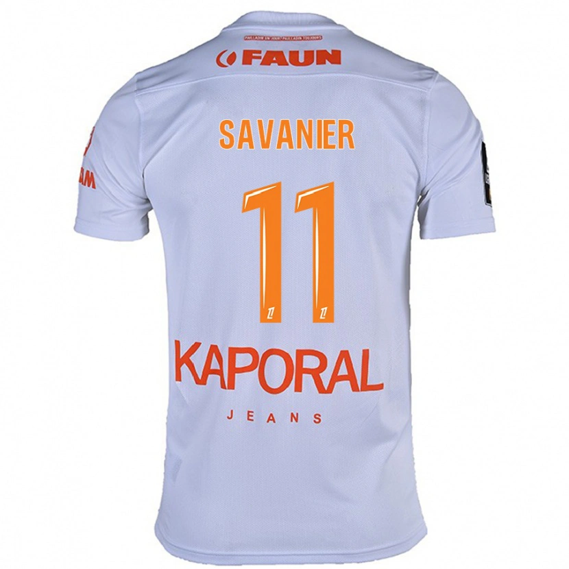 Danxen Mujer Camiseta Téji Savanier #11 Blanco 2ª Equipación 2024/25 La Camisa