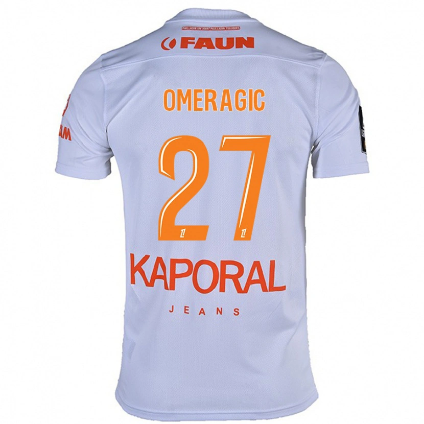 Danxen Mujer Camiseta Becir Omeragic #27 Blanco 2ª Equipación 2024/25 La Camisa