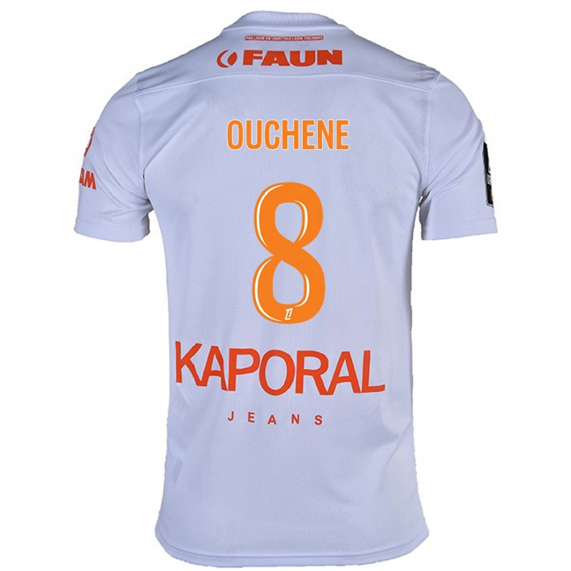 Danxen Mujer Camiseta Sonia Ouchène #8 Blanco 2ª Equipación 2024/25 La Camisa