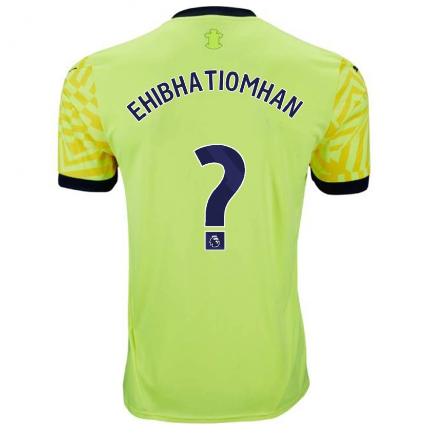 Danxen Mujer Camiseta Princewill Ehibhatiomhan #0 Amarillo 2ª Equipación 2024/25 La Camisa