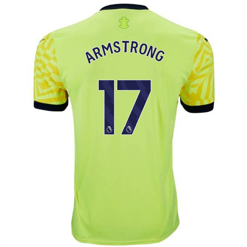 Danxen Mujer Camiseta Stuart Armstrong #17 Amarillo 2ª Equipación 2024/25 La Camisa