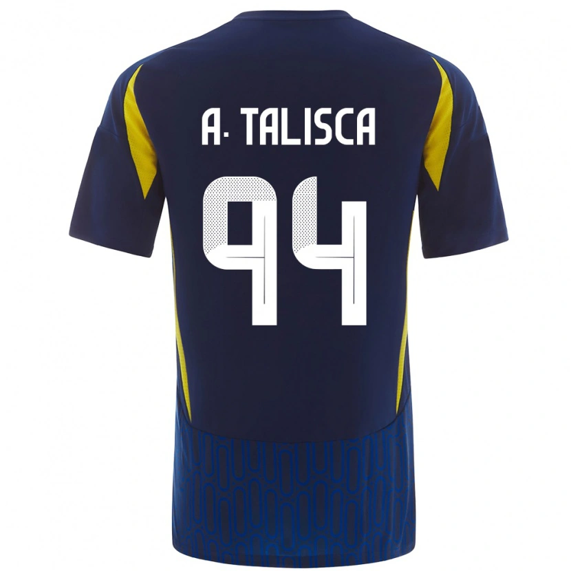 Danxen Mujer Camiseta Talisca #94 Azul Amarillo 2ª Equipación 2024/25 La Camisa